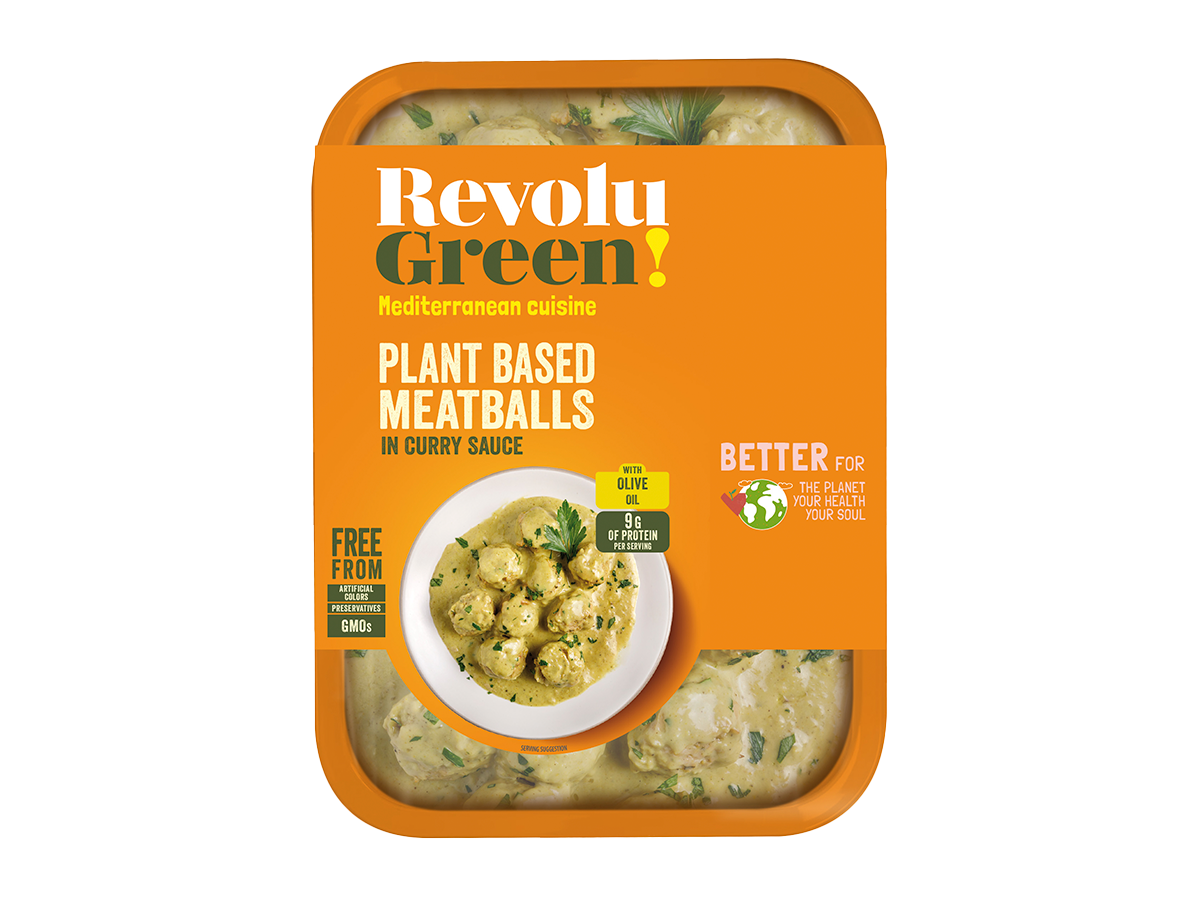 Plant Based Meatballs in Curry