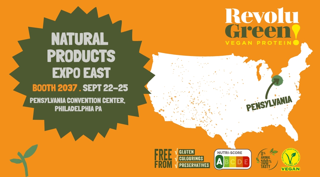 RevoluGreen! acudirá a la Feria Natural Products Expo East 2021 de Philadelphia