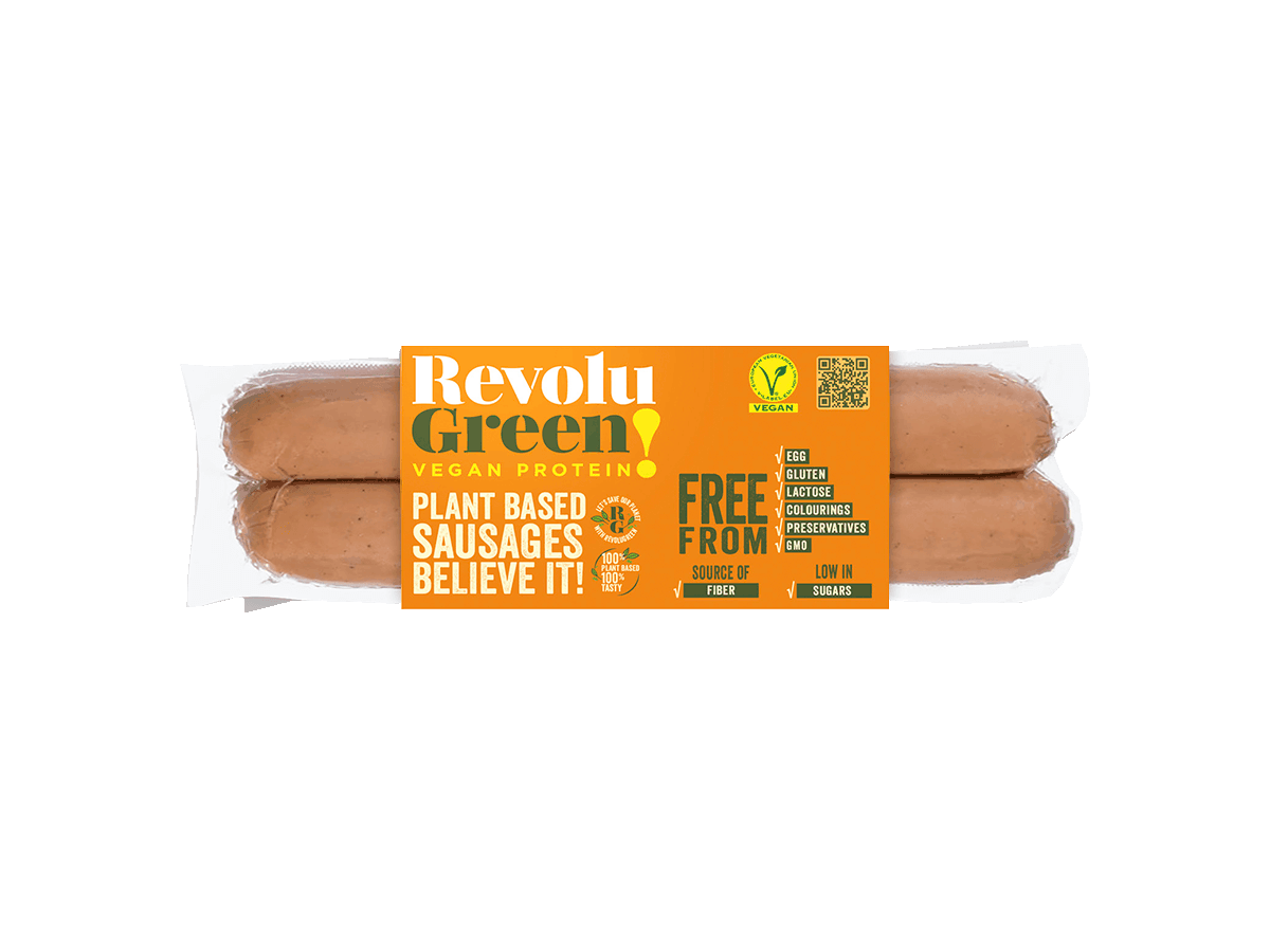 Plant-based sausages