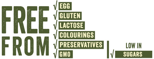 No colourings or preservatives